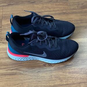 BNWOT Nike Women’s Odyssey React dark gray/black/pink/teal shoes